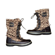Coach Logo Print Lace Up Boots (6)