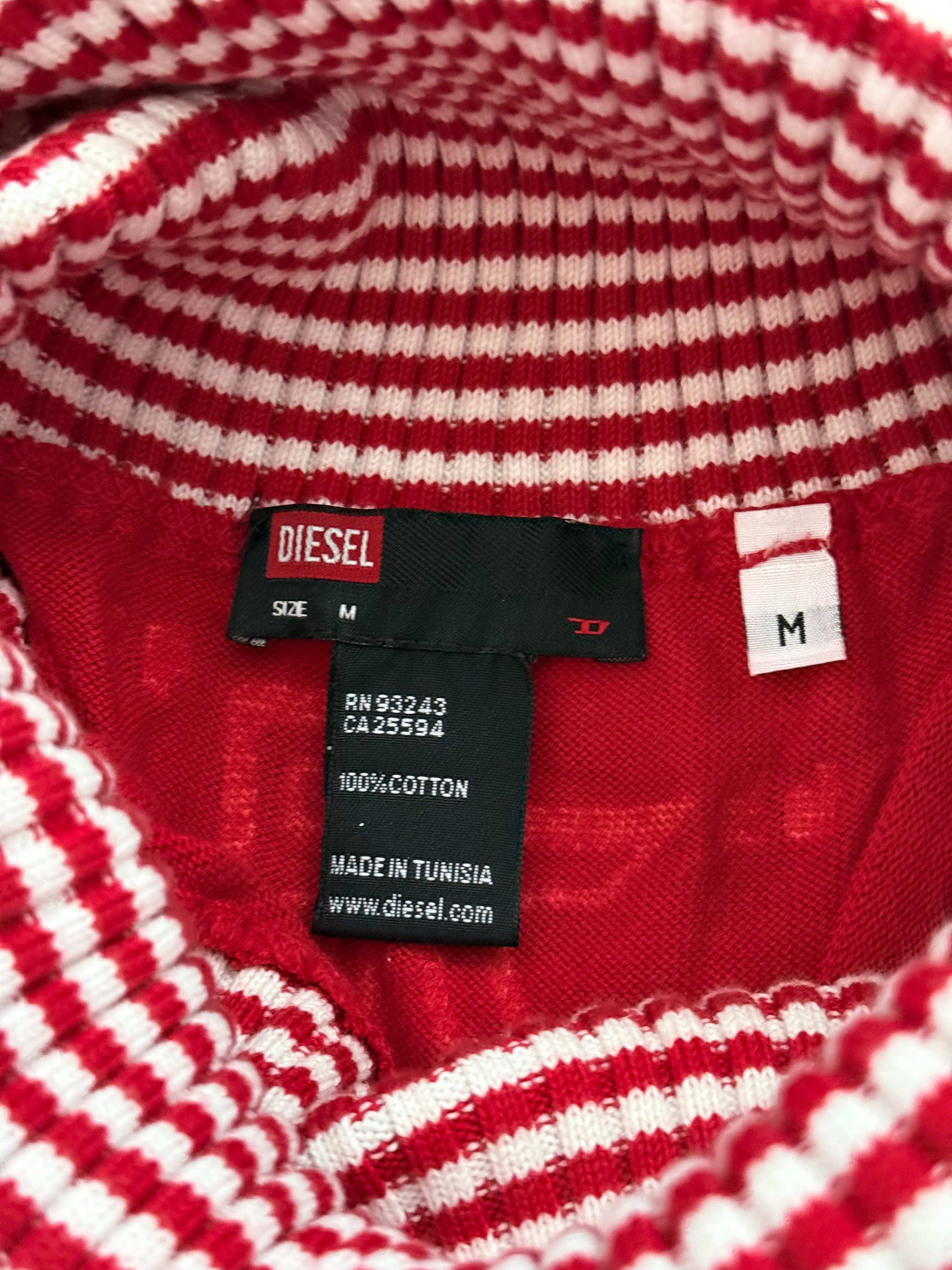 Archival vintage Diesel knit high-neck halter tank top (M)
