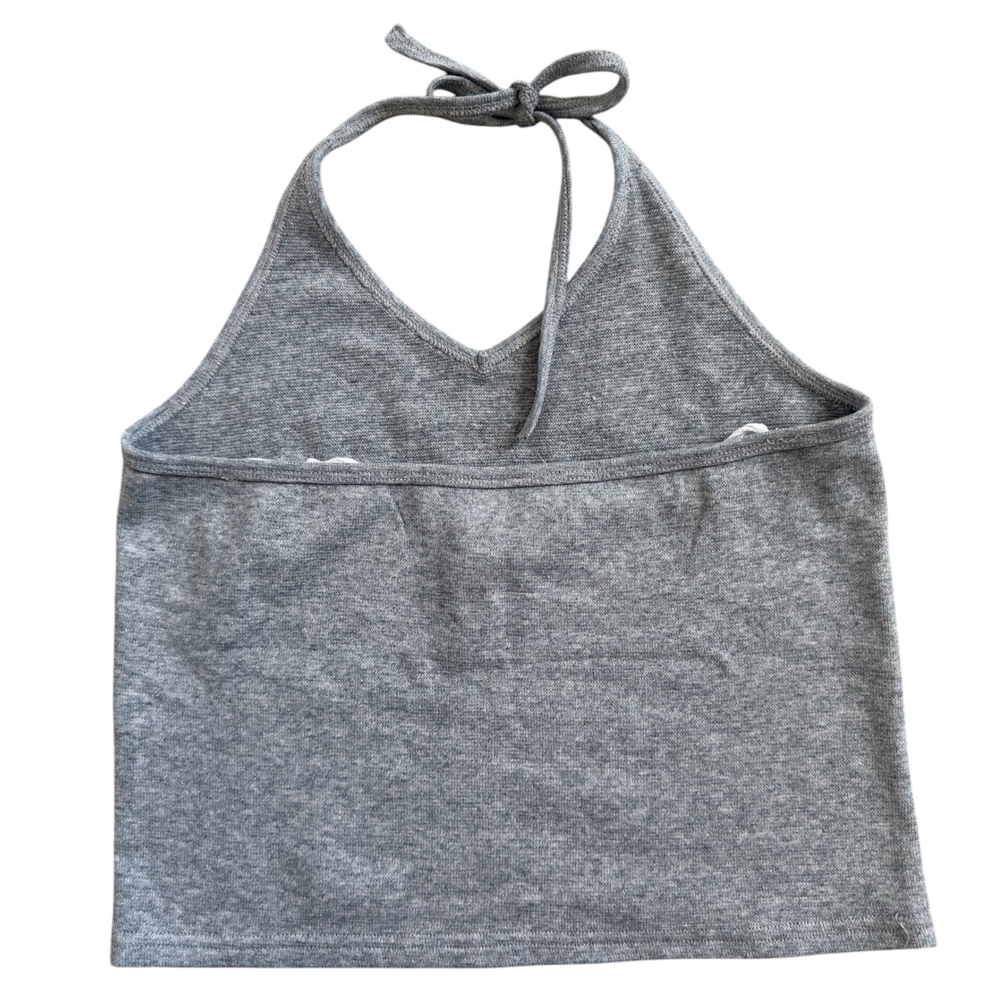 Y2K nobo cropped graphic halter (M/L)