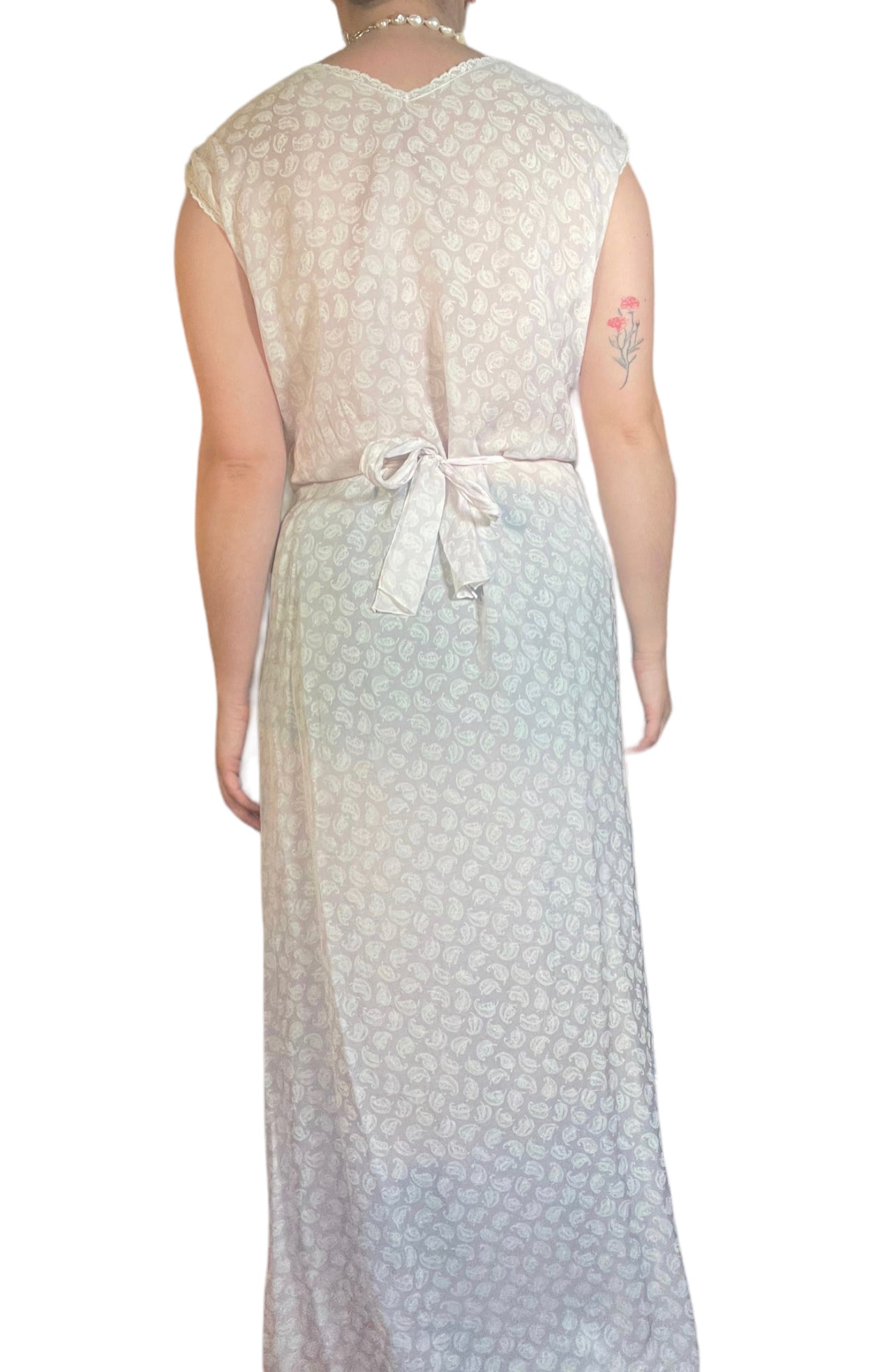 30s Sheer Lilac Dress (M)