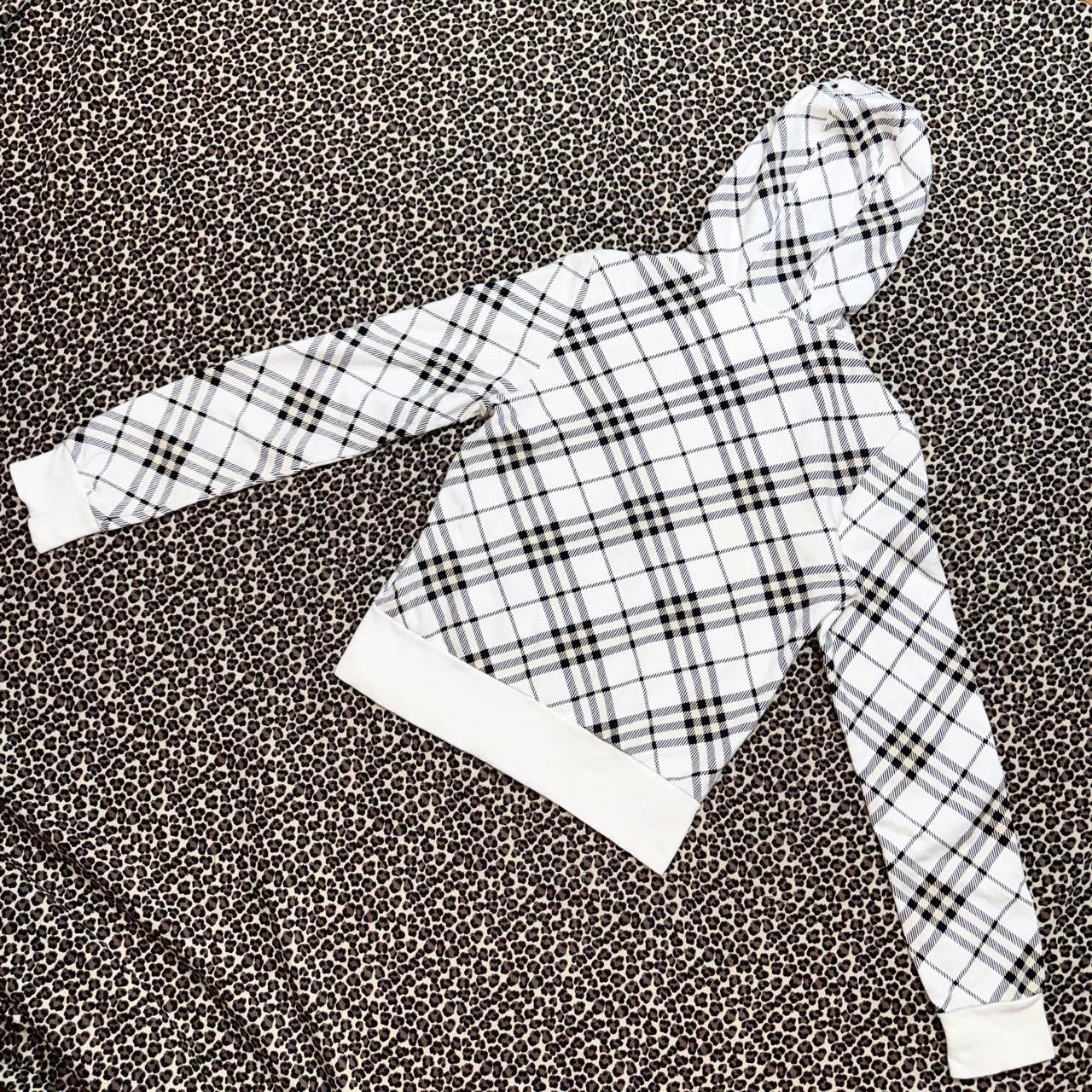 Burberry Blue Label Plaid Zip Up Hoodie (M)