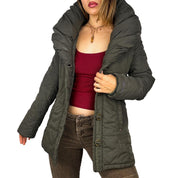 Miss Sixty Army Green Puffer Coat (S)