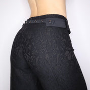 Y2K SARAH PACINI Black Wide Leg Pants (S)