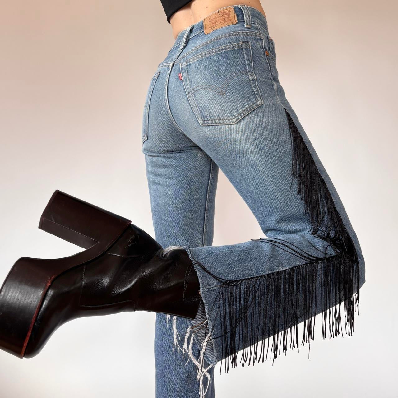 Levi’s 80s Custom Fringe Jeans (XS)