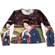 P&N AOP GEISHA LONGSLEEVE TOP (M)