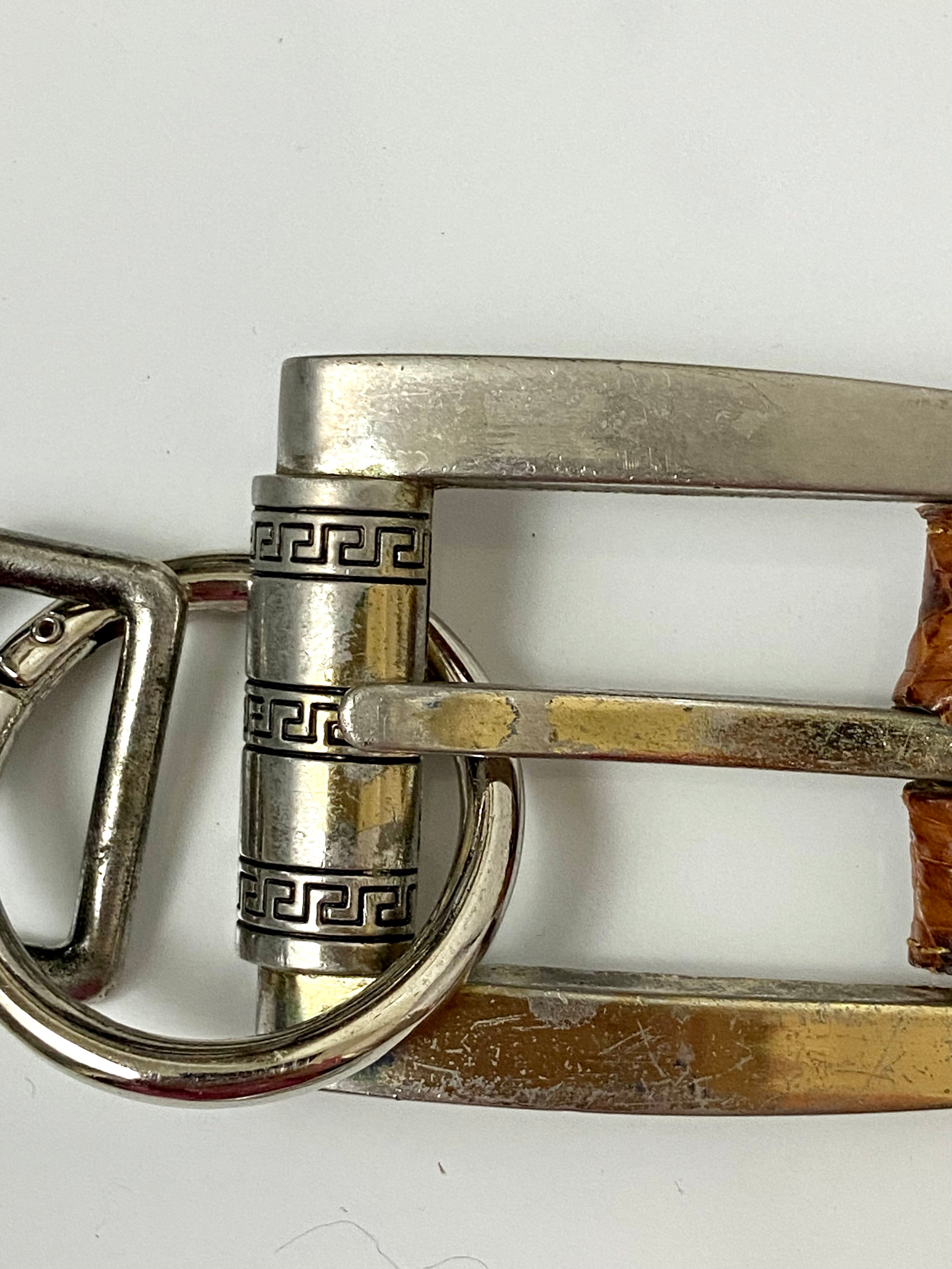 Reworked Vintage Leather Chain Belt