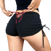 Cheeky Lace Micro Shorts (S)