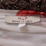 Y2K Italian Floral Midi Skirt (S)