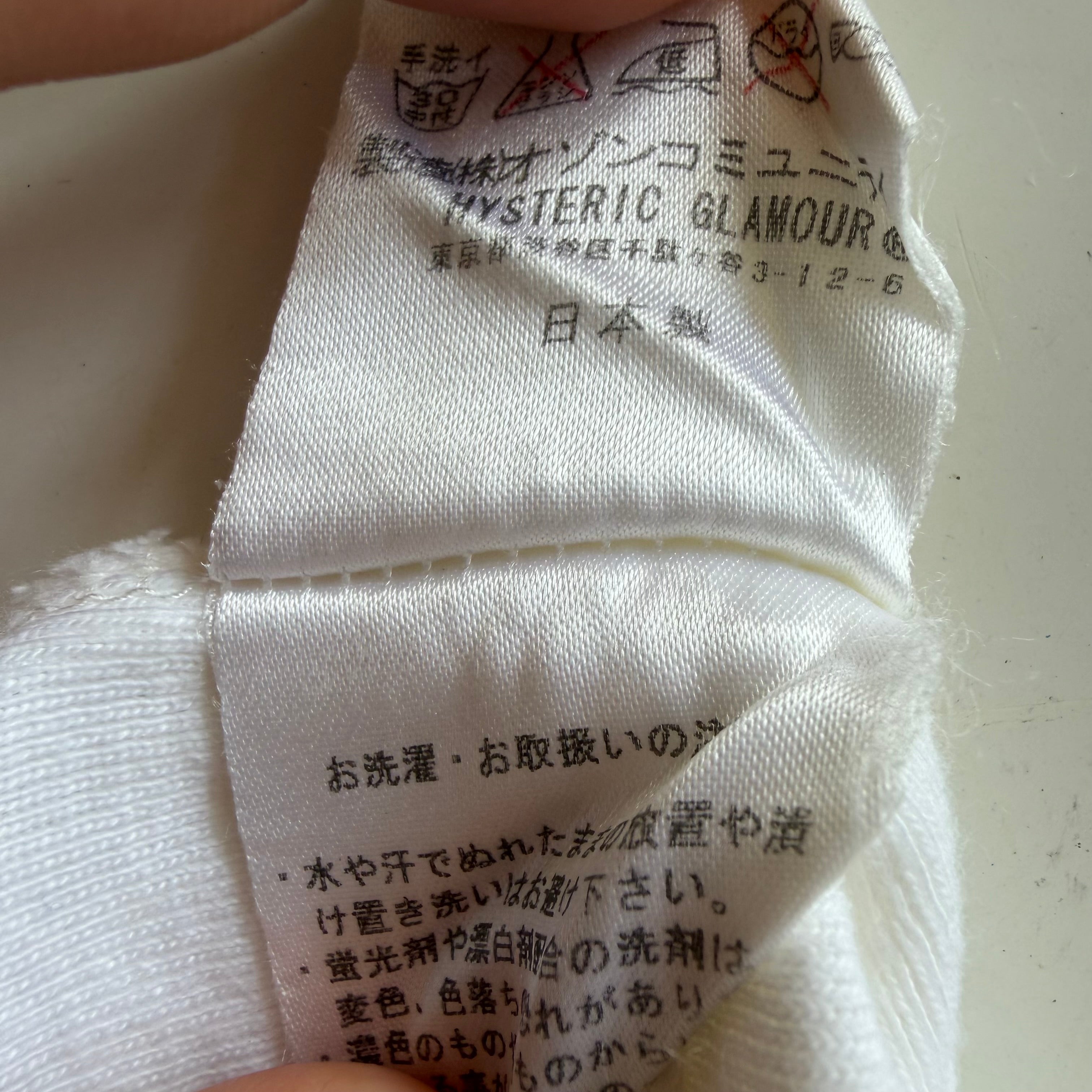Hysteric Glamour Cat Woman Graphic Baby Tee (s/m)