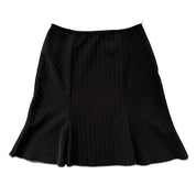 90s Pinstripe Midi Skirt (XS)