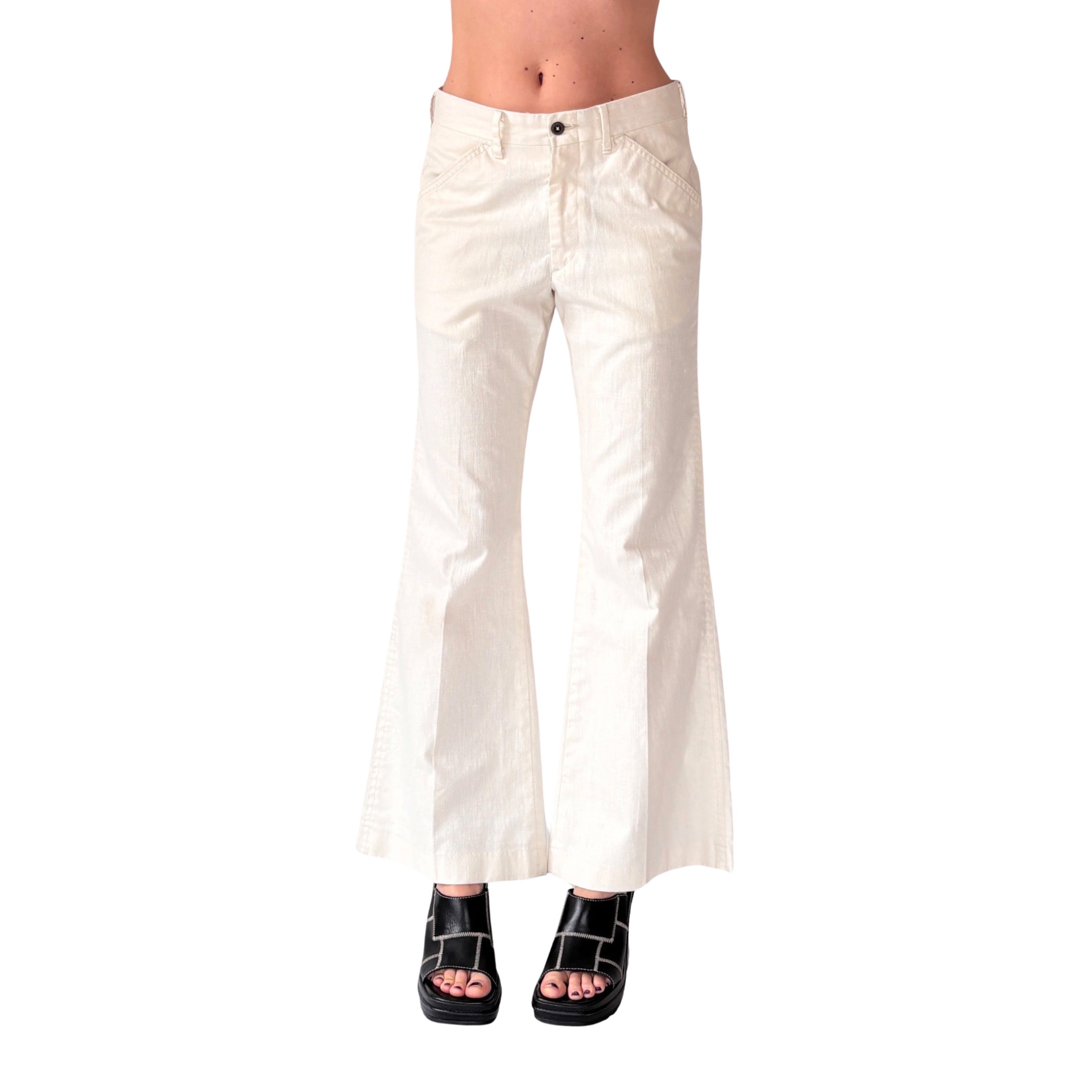 Levi’s 70s Cream Bellbottoms (S)