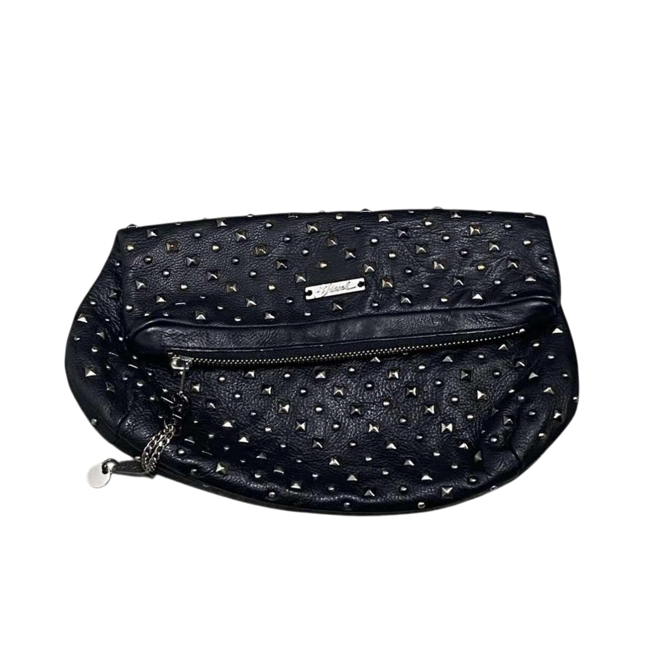 Vintage Diesel Leather Studded Clutch Bag