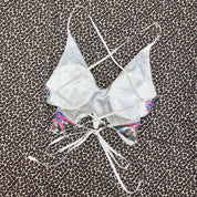 Iridescent Sequin Beaded Butterfly Top (M)