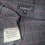 French Vintage Plaid Low Rise Flares (S)