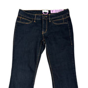 2000s Dark Denim Flare Jeans (S)