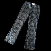 Vintage Faux Snakeskin Pants - Small