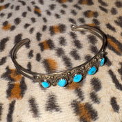 Vintage Turquoise & Silver Band