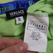 VERSACE Lime Green Polo Tee (S)