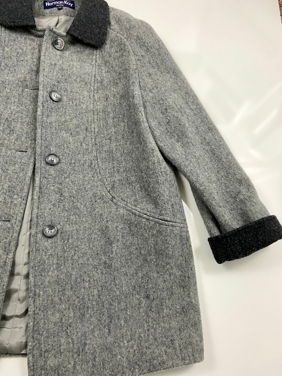 Vintage Herman Kay wool coat Holy Thrift