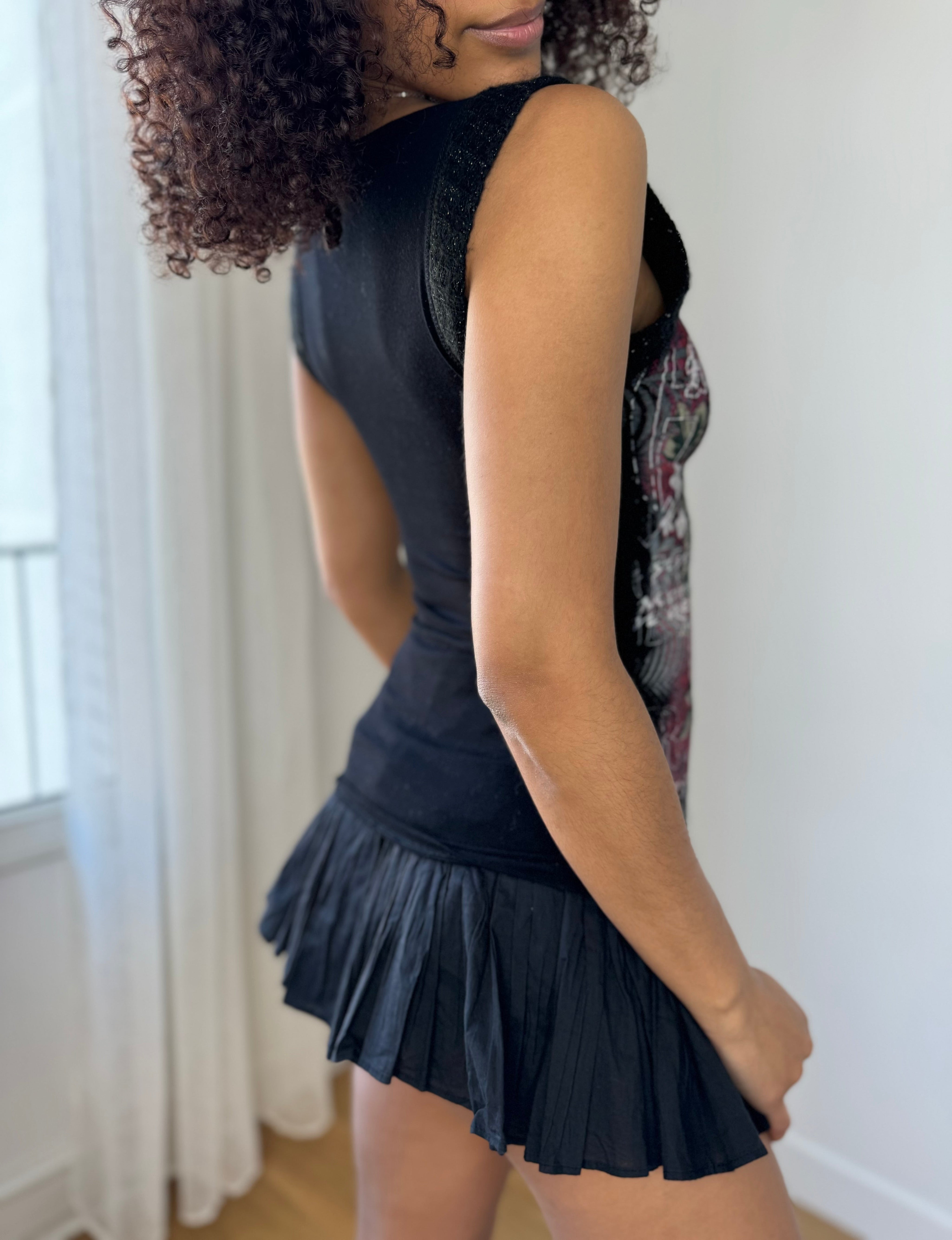 Vintage Morgan de toi Slinky Graphic Top (S)