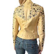 Vintage Floral Moto Jacket (S)