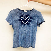 90s Tie Dye Heart Tee - M/L