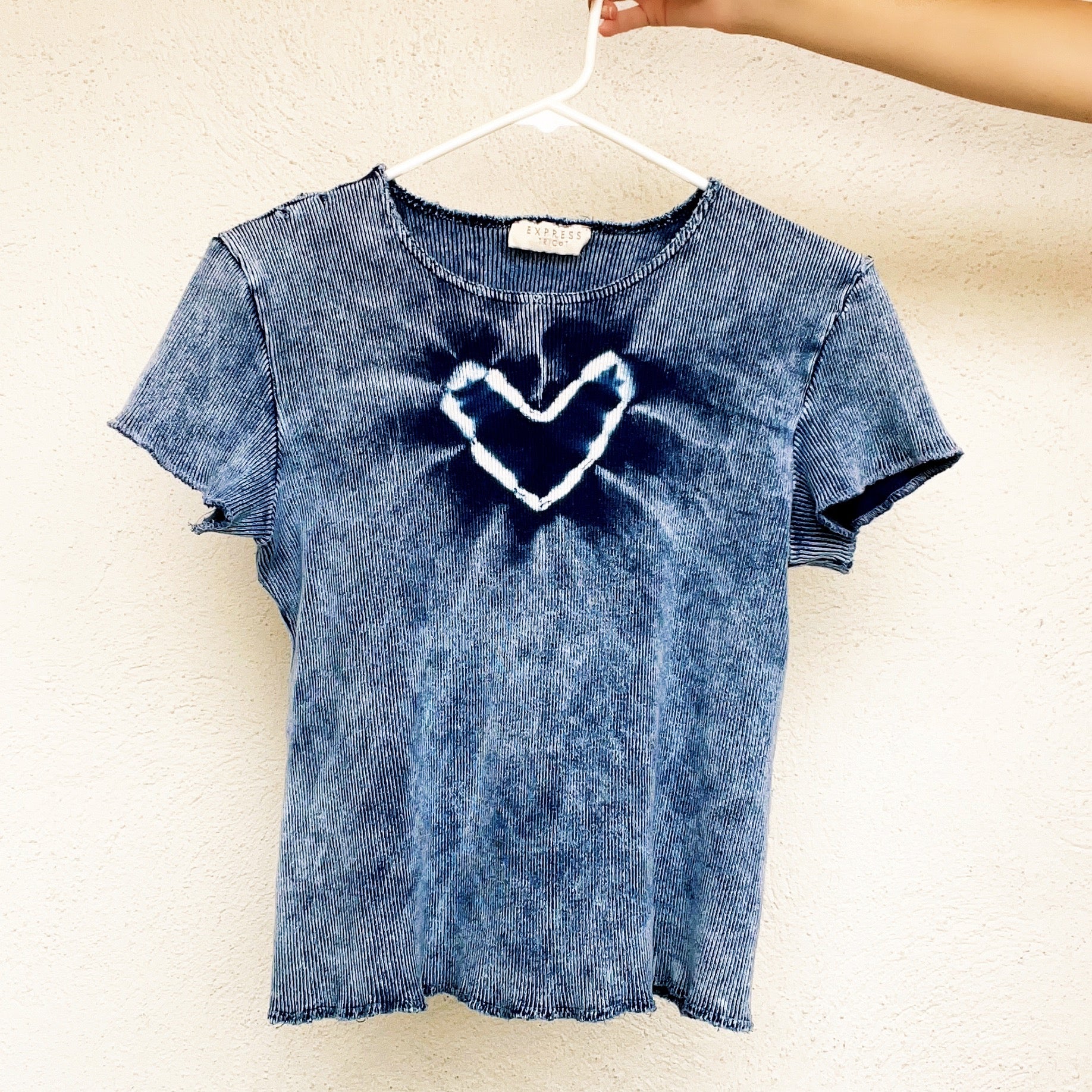 90s Tie Dye Heart Tee - M/L