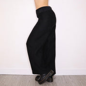 Y2K SARAH PACINI Black Wide Leg Pants (S)