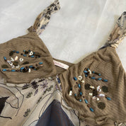 Italian Silk Floral Dress (S)