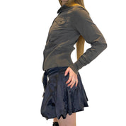 Vintage Grunge Parachute Bubble Skirt (S/M)