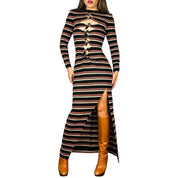 1970s Custom Cutout Knit Maxi (S/M)