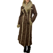 Y2K 2000s Miss Sixty Afghan Faux Fur Coat (S/M)