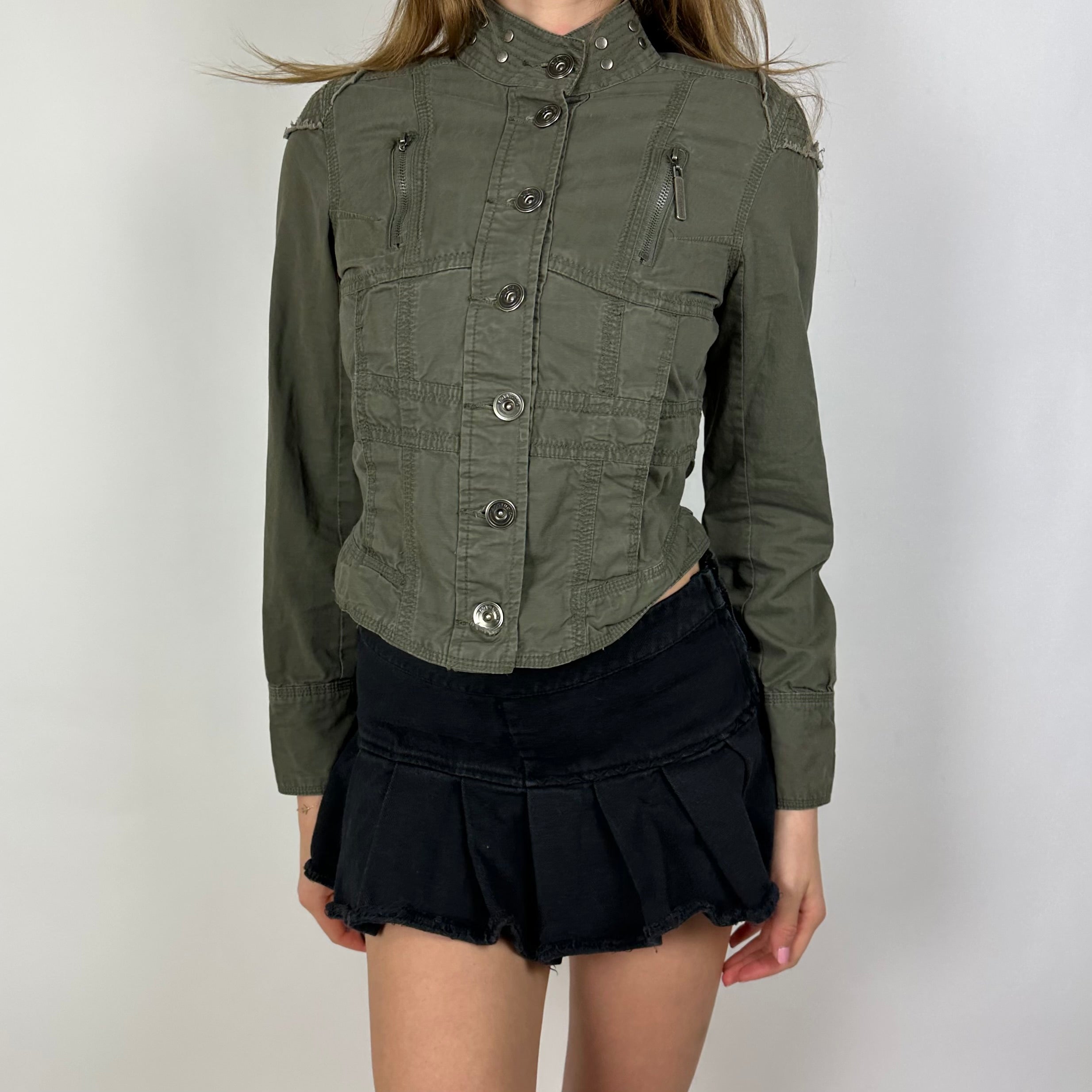00’s Military Style Jacket (S/M)