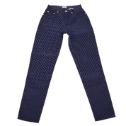 VERSACE 90s Navy High Waisted Pants (XS)