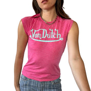 Von Dutch Y2K Baby Tee (S/M)