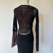 Save the Queen Mesh Back Dress (XS/S)