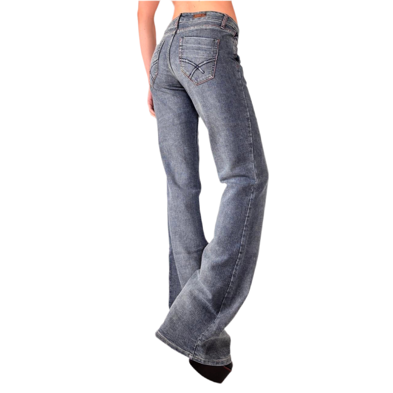 Y2K Low Rise Flare Jeans (S)