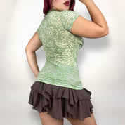Y2K Fairy Grunge Baby Tee (S-M)