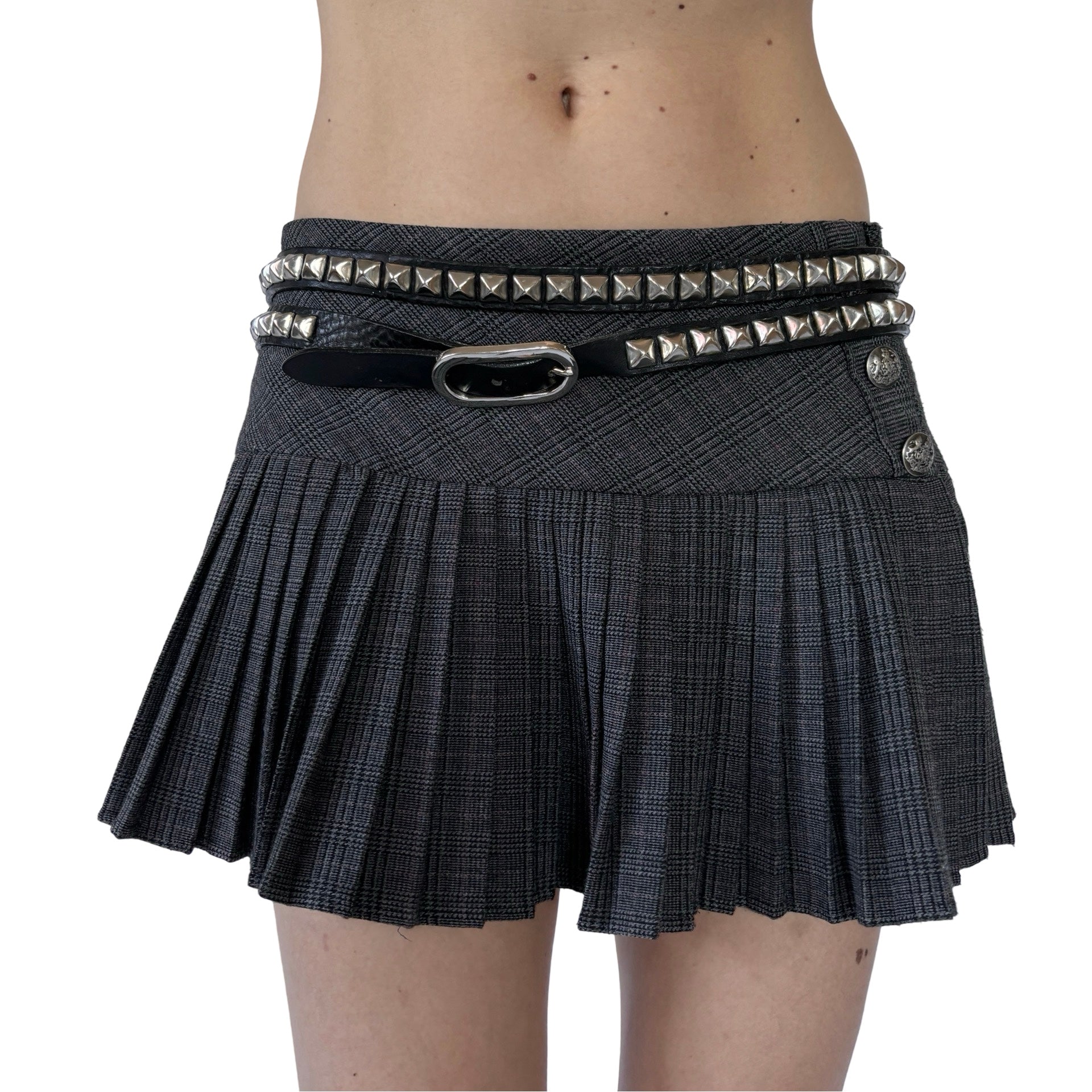 Vintage Studded Leather Belt (M/L)