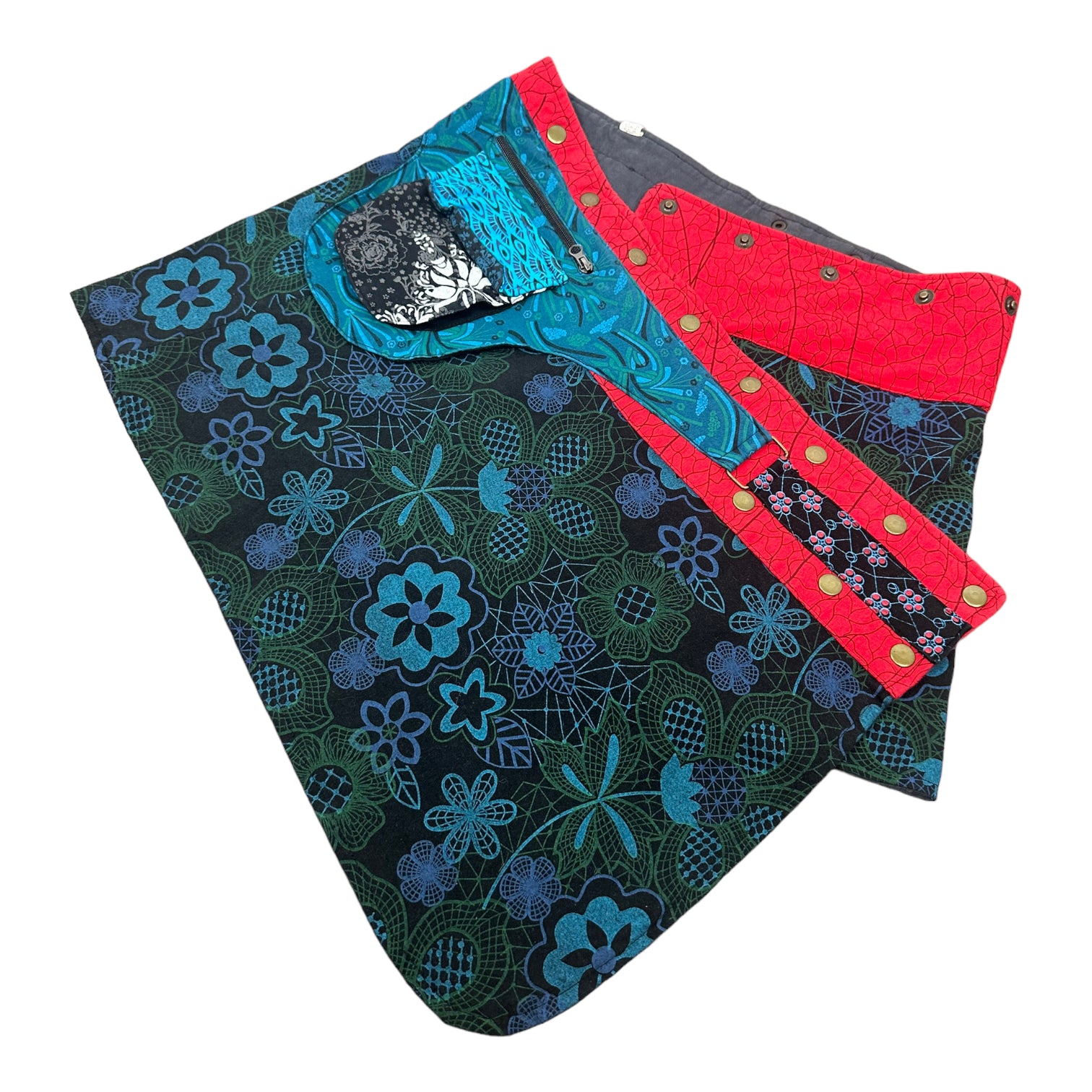 Allover Print Wrap Skirt (One Size)