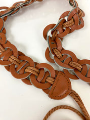 Boho style leather belt