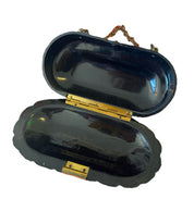 50s Black Clam Shell Purse