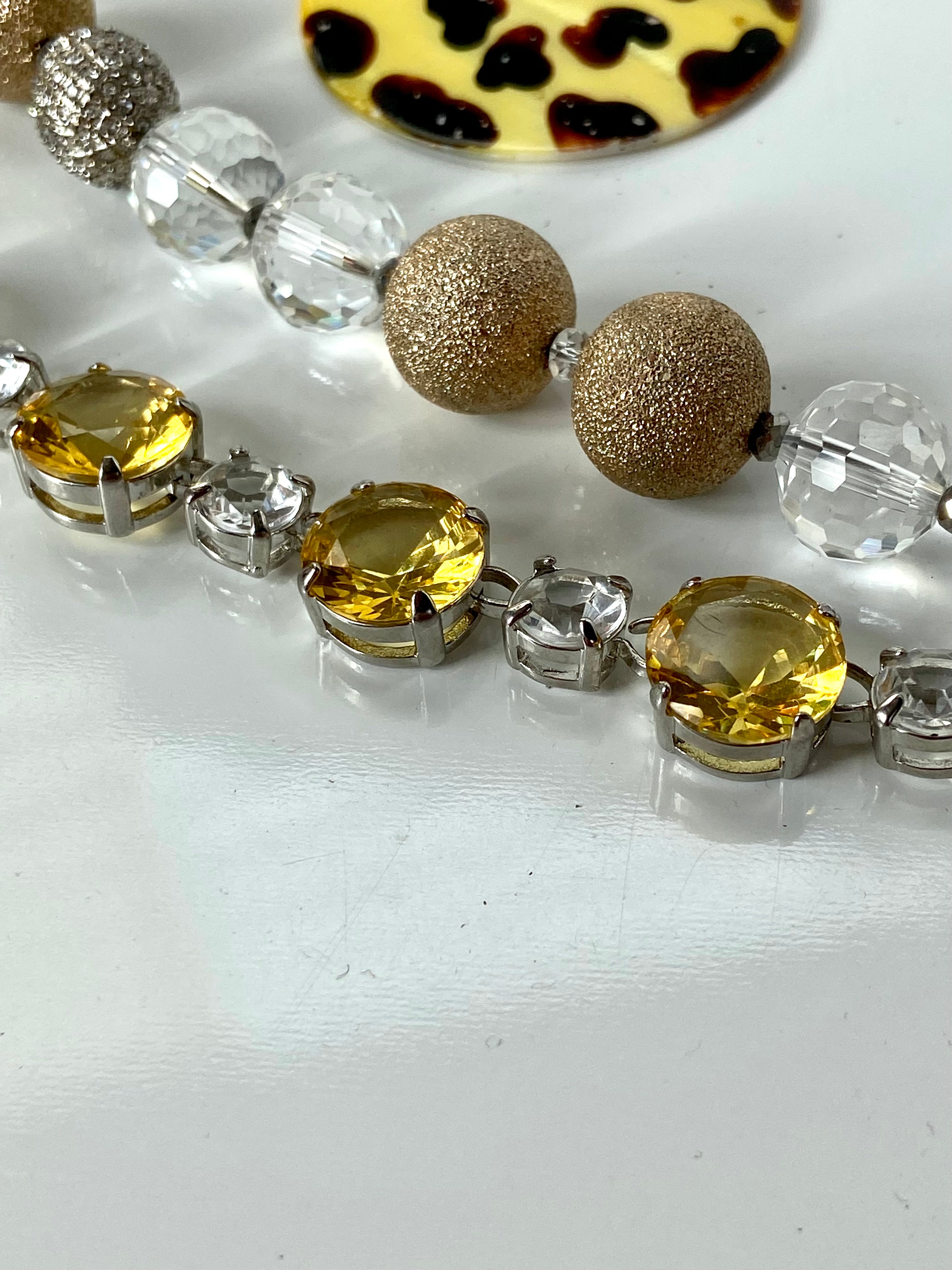 Beads & rhinestone belt
