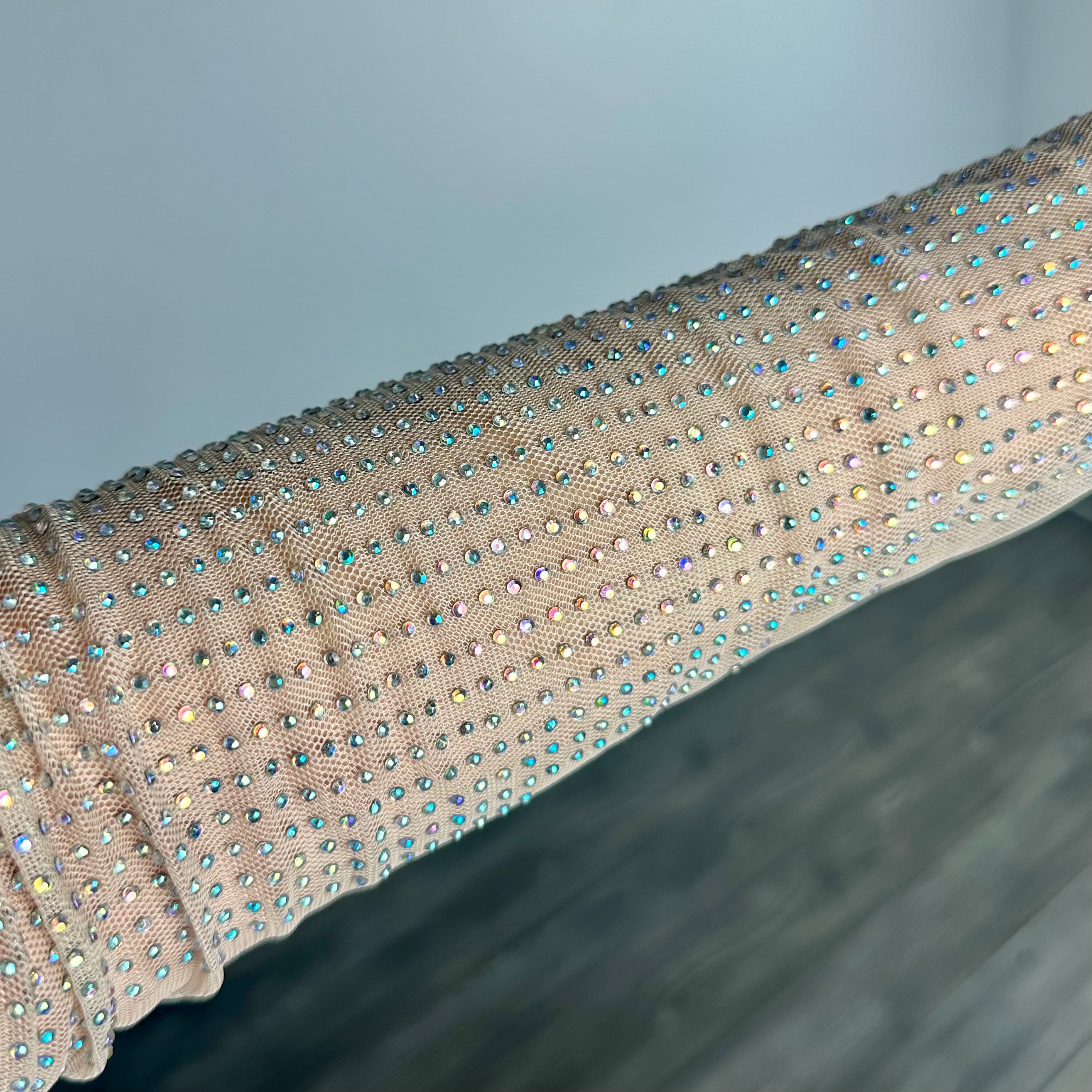 Nude Mesh Crystal Longsleeve (XS)