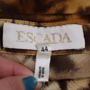 80s ESCADA Tiger Silk Blouse (L)