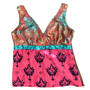 Boho sleeveless mesh top (M)