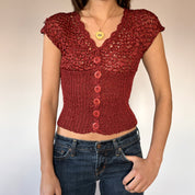 Bebe Woven Top (XS)