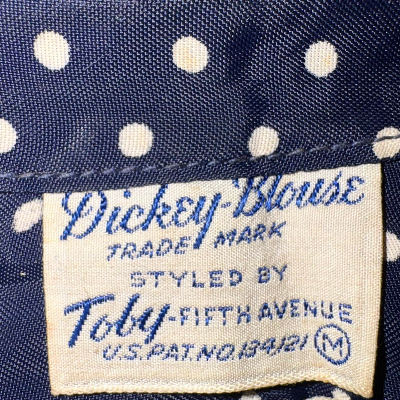 1950s Polka Dot Backless Top (XS/S)