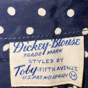 1950s Polka Dot Backless Top (XS/S)