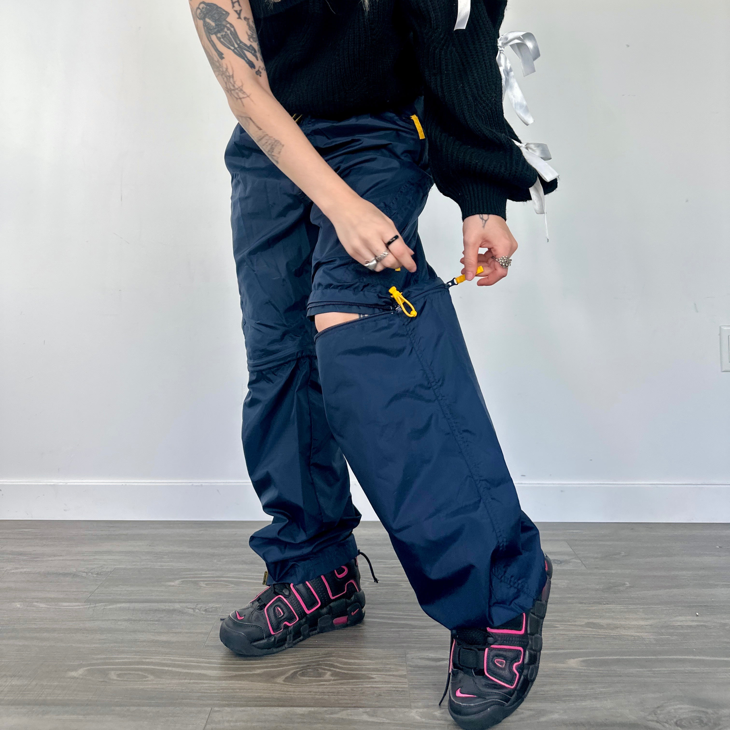Navy Zip Off Cargos (S/M)